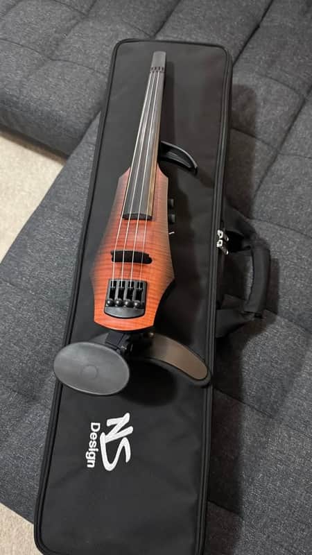NS Design NXT4A-VN-SB Electric Violin Amber Burst image 1