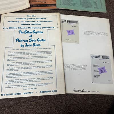 Used Vintage Retro Old Set of 9 different music books Solo/Spanish/Method Guitar image 5