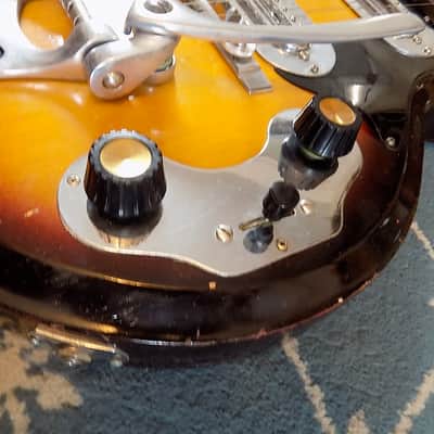 Magnatone Mark V  1957 Sunburst RARE Block Inlays w/Original HSC image 20