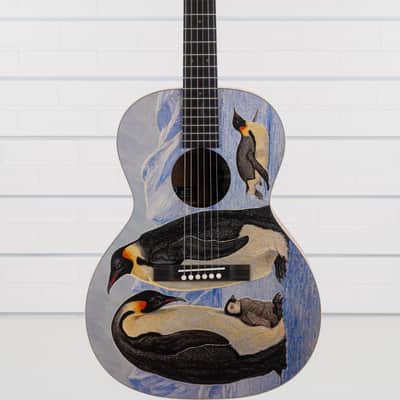 Martin 00L Biosphere IV Limited Edition Grand Concert Acoustic Guitar, Solid Spruce Top, Penguins image 1