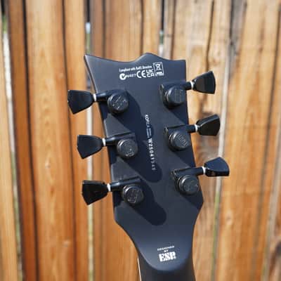 ESP LTD DELUXE EC-01FT - Charcoal Burst Satin 6-String Electric Guitar (2025) image 8