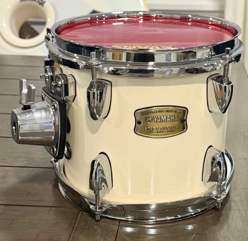 Yamaha Stage custom 8 inch all birch rack tom - white image 1