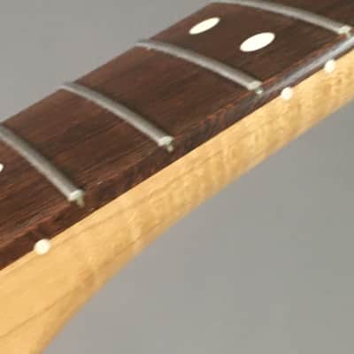 Ultra Rare Vintage Fender Lefty Stratocaster Neck 2003 Strat Rosewood Super Flame Maple 🍁 image 10