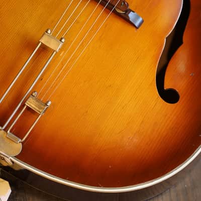 1953 Epiphone De Luxe Acoustic Archtop Guitar Sunburst From Tommy Shaw of STYX Collection+OHSC(4528) image 8