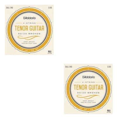 D'Addario Tenor Guitar Strings 2-Pack 4-String 10-32 Bronze image 1