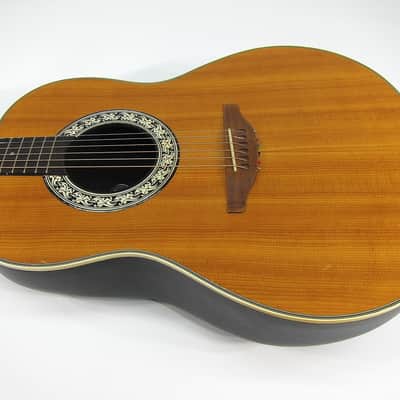 Vintage 1975 Ovation Balladeer 1111-4 Deep Bowl Acoustic Guitar w Orig Case Plays & Sounds Great! image 8