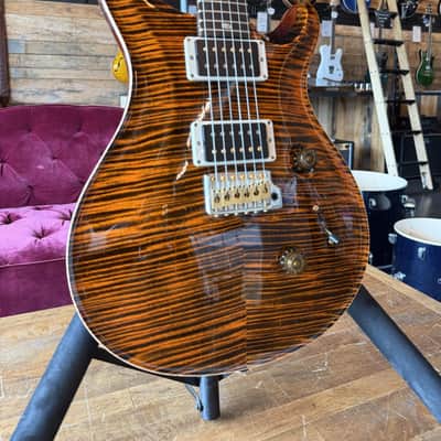 PRS Custom 24 Electric Guitar - Tiger Eye 10-Top w/Hardshell Case image 2