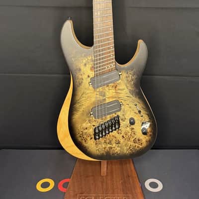 Schecter Reaper-7 Multiscale Satin Charcoal Burst B-Stock image 1