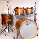 Gretsch Brooklyn USA 4-PC Drum Set Satin Mahogany 22",16",12",10" *EXCELLENT*