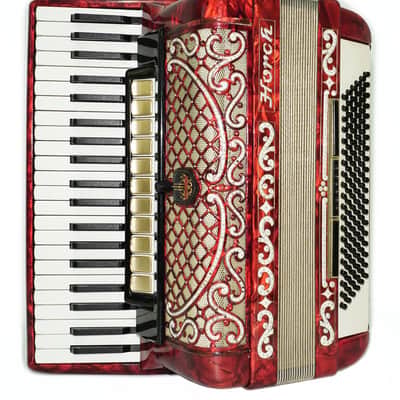 Full Size Horch DeLuxe Accordion 120 Bass, Original Concert Piano Accordion, made in Germany, New Straps and Soft Bag for Gift, 2719 image 6