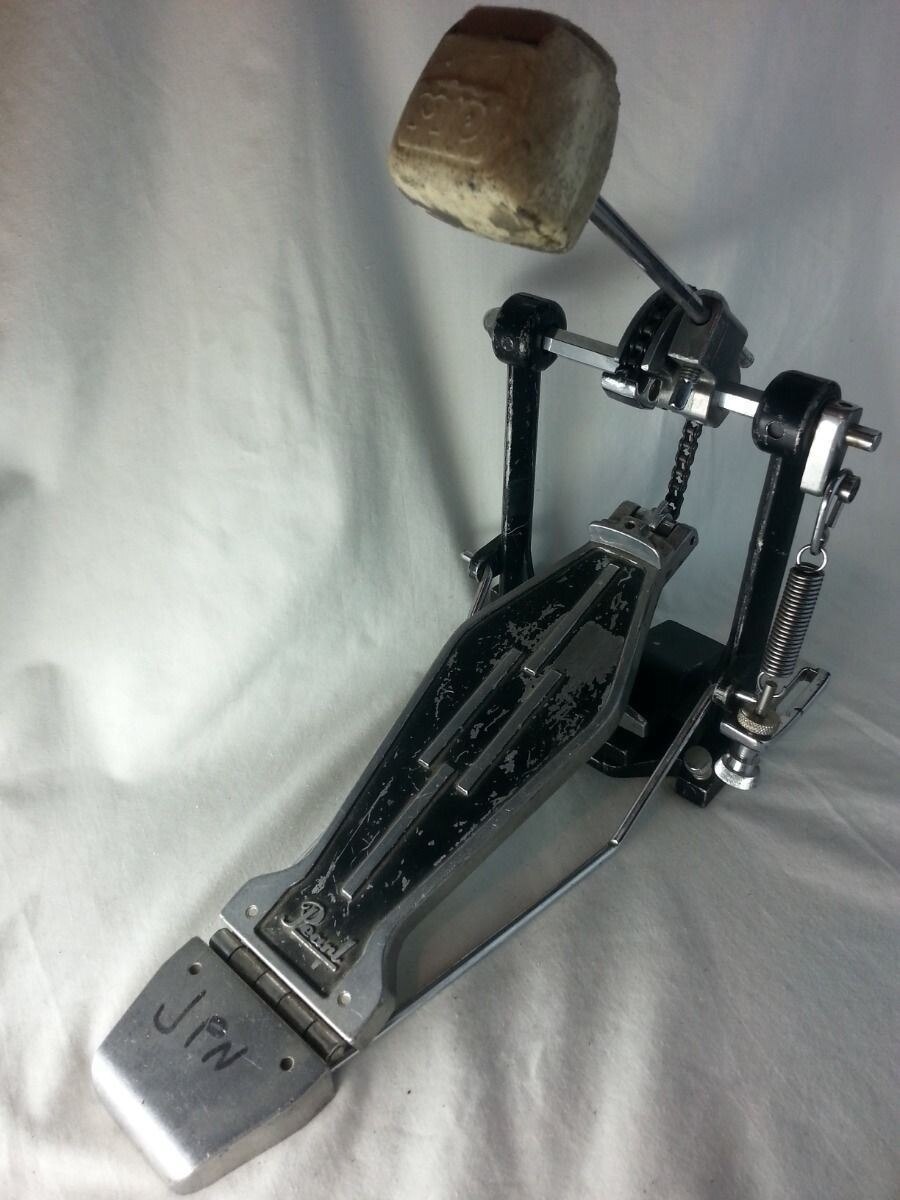 Pearl Bass Drum Pedal Single-Spring Vintage 80s w/ Beater* — main photograph