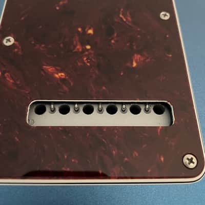 Fender American Performer Jazzmaster with Fralin P90s and SKB Case - Satin Lake Placid Blue image 5