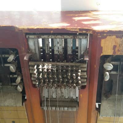 Vintage Steel Guitar / Parts Project Vintage Circa 1950,s Brown image 10