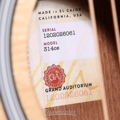 Taylor Next Generation 314ce Acoustic-electric Guitar - Natural (314ceACSVd1) image 5