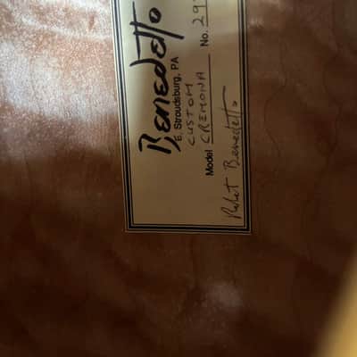Benedetto Cremona 1993 Archtop (Left Handed) image 19