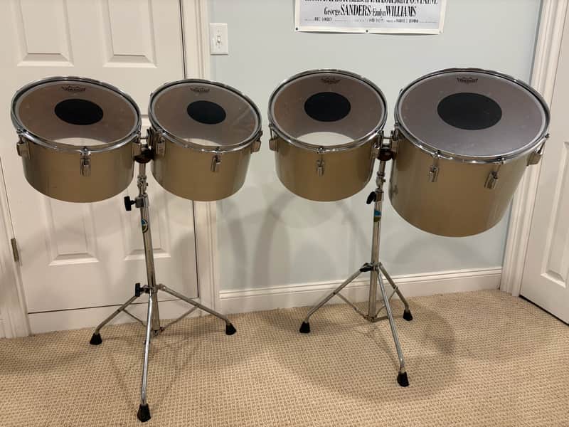 CB-700 Concert Toms, Set of 4 (12/13/14/16), 2 Ludwig Hercules Stands image 1