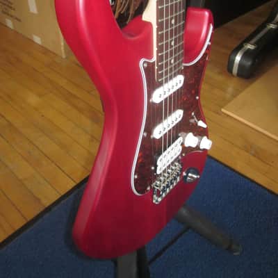 Cort G Series G110 Double Cutaway HSS Electric Guitar G110OPBC-U - Open Bore Black Cherry image 10