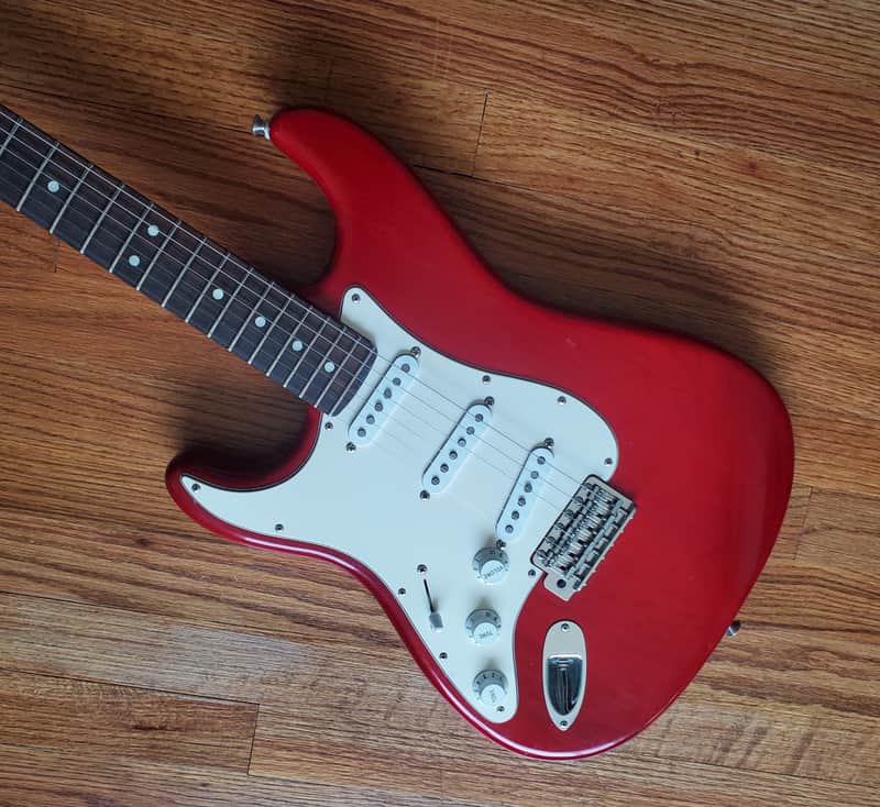 Fender Highway One Stratocaster Left Handed || Transparent Red Lefty image 1