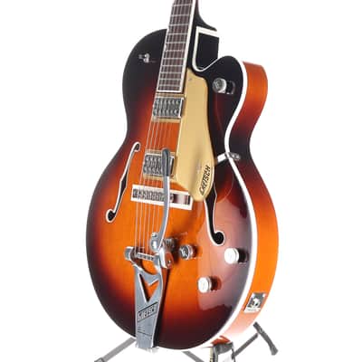 Gretsch Tennessean Hollow Body with String-Thru Bigsby and Nickel Hardware, Havana Burst, Professional Setup (H5) (82730) image 4
