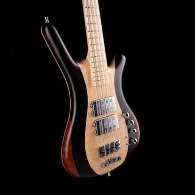 Pre-Owned 2016 Warwick Custom Shop Masterbuilt Corvette $$ Bass Flamed Maple & Bubinga With Gig Bag image 8