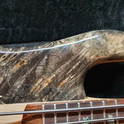 2018 Spector USA NS-5XL 5 String Electric Bass Mastergrade Buckeye Burl Top image 7