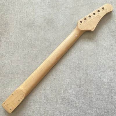Left Hand Strat Style Guitar Maple Wood Neck, Rosewood Fingerboard 22 Frets image 6