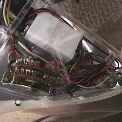 George Fedden Acrylic Body Stratocaster Guitar Fender Parts - LED's - RARE! image 7