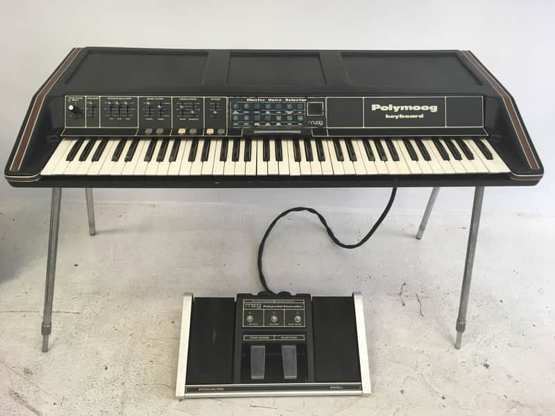 Moog Polymoog Keyboard 280a, pedal and case image 1