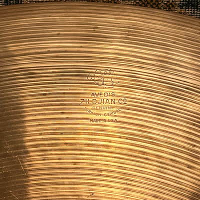 VIDEO! BIG Light Vintage Zildjian 22" Light Crash Ride 2613 g Complex Full Crash image 3