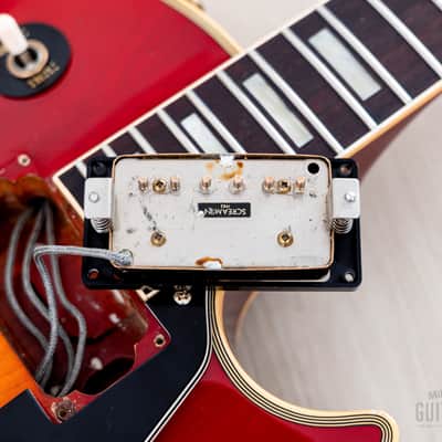 1983 Greco Mint Collection EGC68-50 Custom Cherry Sunburst w/ Screamin PAFs, Japan Fujigen image 16
