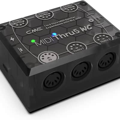 MIDI Thru5 WC - Premium 1-to-5 MIDI Thru - High-precision 1-in-5-out wired transmission with high-speed optocoupler for error-free synchronization of all MIDI devices via 5-pin DIN image 1