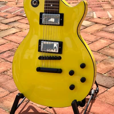 Hard Luck Kings Bossman HLK Kustom Series Yellow Les Paul STYLE USA Single Cut Elec Guitar image 5
