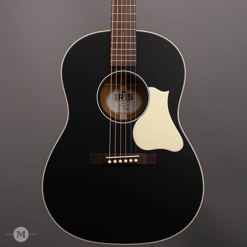 Iris Guitars - OG - All Black - Ivoroid Pickguard - Ivoroid Binding - Flower Pot image 1