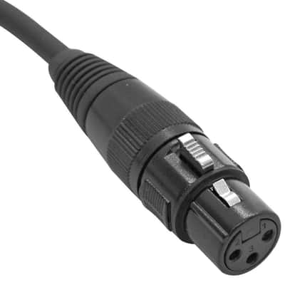 SAPT516 - 6 Inch 3 Pin XLR Female to 5 Pin XLR Male DMX Turnaround Adapter Cable image 2
