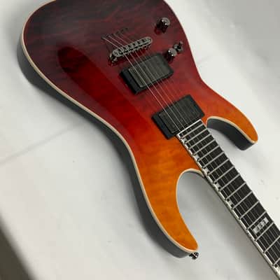 ESP E-II Horizon NT-II LH Tiger Eye Amber Fade Left-Handed Electric Guitar + Hard Case NT2 NT 2 image 11