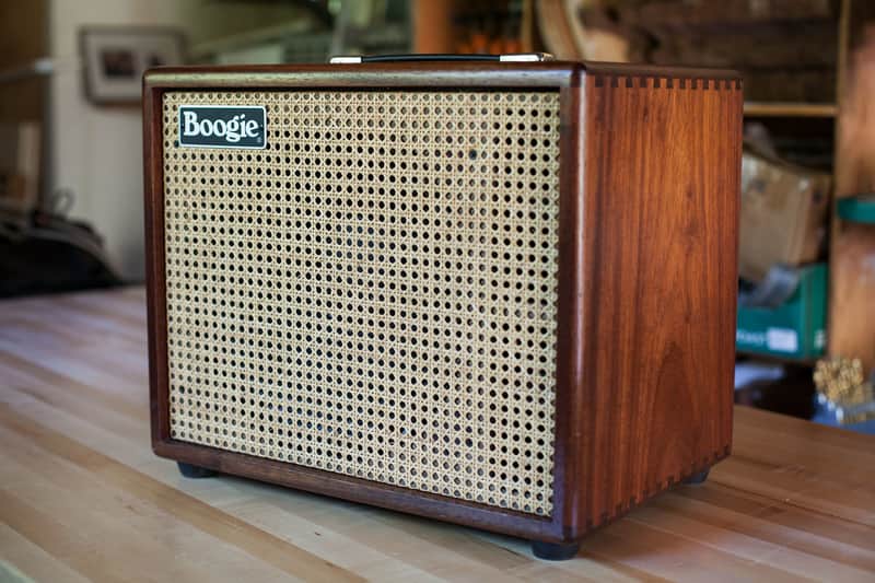 Mesa Boogie - EVM-12L Thiele Closed-Back/Ported Cabinet - Padauk Hardwood & Wicker image 1