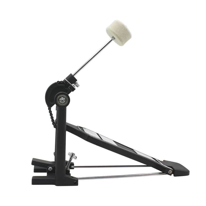 New Zinc Aluminum Alloy Kick Bass Drum Pedal Single Foot Chain Drive Percussion image 1