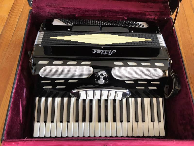 Vintage Atlas Century Accordion W/ Strap & Case image 1