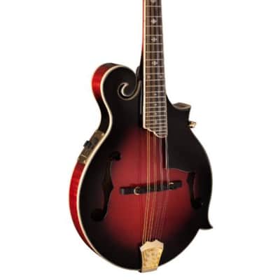 Washburn M3SWE Americana Series F-Style Mandolin with Electronics. Trans Wine Red image 2