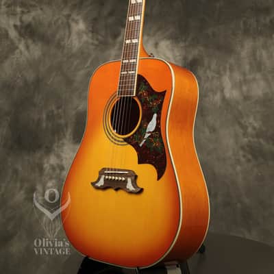 2013 Epiphone Dove Pro/Studio Dreadnought Flattop Acoustic Violin Burst image 10