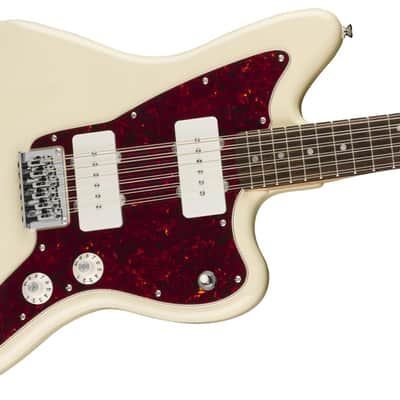 Paranormal Jazzmaster XII, Laurel Fingerboard, Tortoiseshell Pickguard, Olympic White image 2