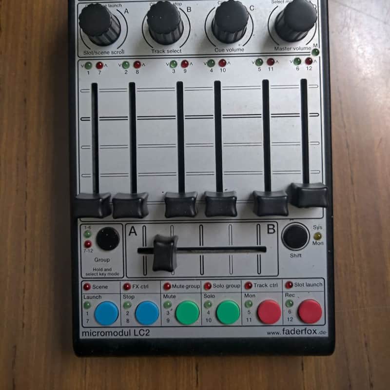 2015 Faderfox micromodul LC2 Ableton Live Controller Black