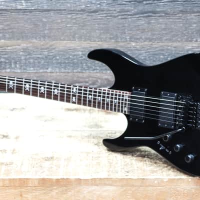 ESP LTD KH-202 LH Kirk Hammett Signature Skull-and-Bones Inlays Black Electric Guitar image 12