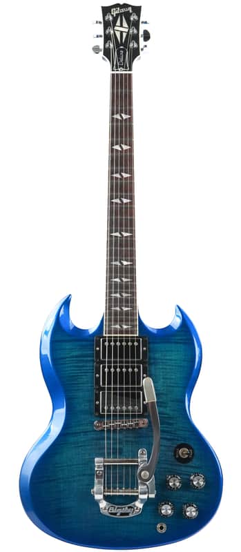 Gibson SG Deluxe Flame Top Cobalt Fade 2013