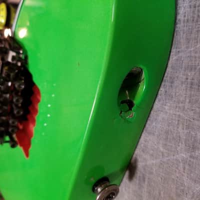 1987 JEM777LNG Steve Vai Electric Guitar Loch Ness Green w/ Case JEM image 4
