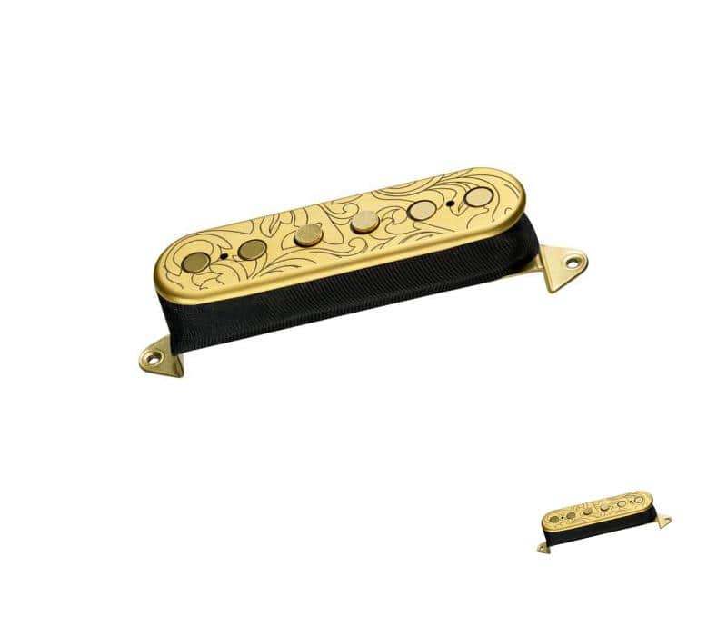 DiMarzio STEVE VAI SIGNATURE MODEL UTOPIATM MIDDLE single Coil Pickup,F-spaced- Satin Gold-NEW image 1