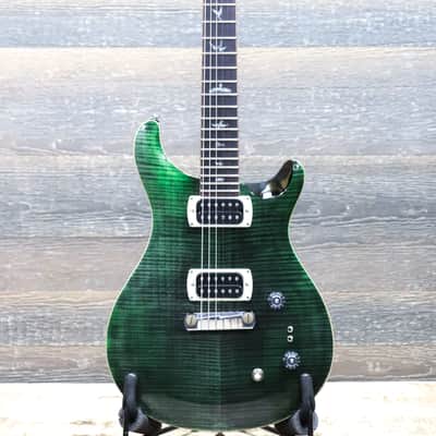 PRS SE Paul's Guitar Flame Maple Veneer Top Teal Black Electric Guitar w/Bag image 2