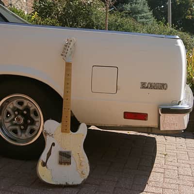 Capsule Custom Esquire Thinline 2014 Aged White image 1