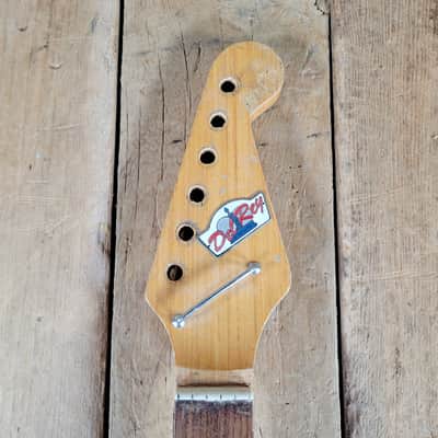 Teisco Neck 1960s with Logo, String Tree, Neck Plate and Screws - Natural image 2
