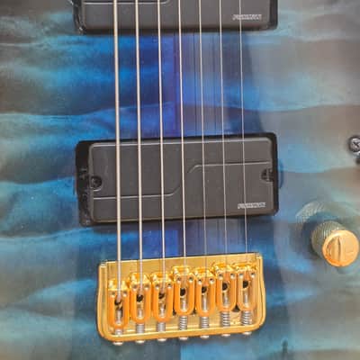 Mayones Regius 7 2019 - Galaxy Eye Blue Burst image 3